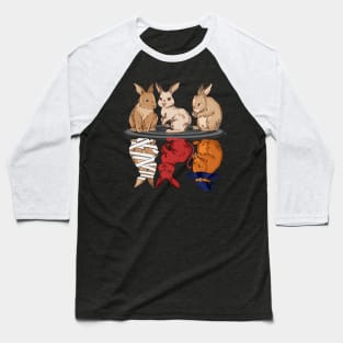 BUNNY REFLECTION WATER HALLOWEEN Baseball T-Shirt